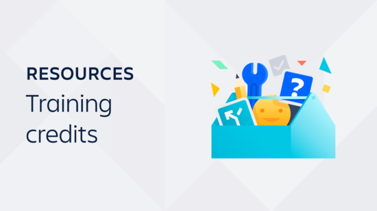 A thumbnail that says, "Resources: Training credits."