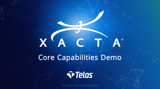 Xacta Core Capabilities Demo : Telos Learning Portal