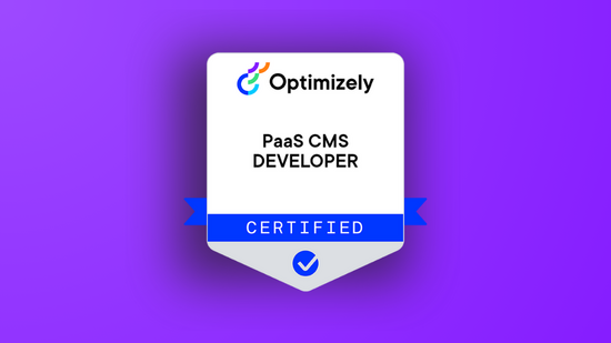 PaaS CMS Developer Certification : Optimizely Academy