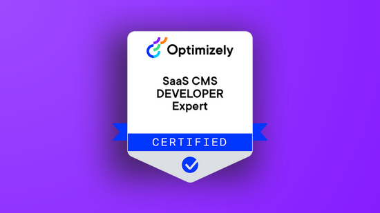 SaaS CMS Developer (Expert) Certification : Optimizely Academy